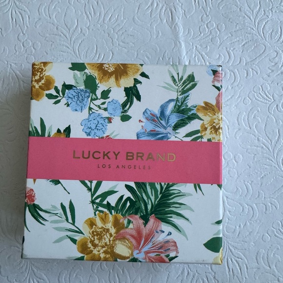 Lucky Brand Gold Tone Mother Of Pearl Slider Bracelet - Picture 2 of 2